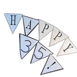 Happy birthday anniversary sign paper 35